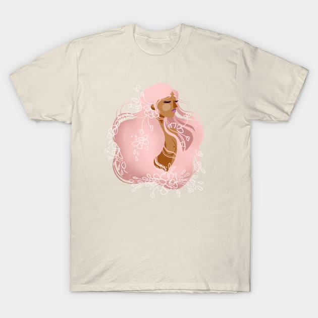 Serenity Flower Child Nymph T-Shirt by Adria Adams Co.